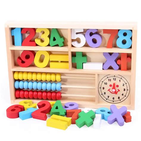 Math Toys For Kids Kids Child Wooden Numbers Mathematics