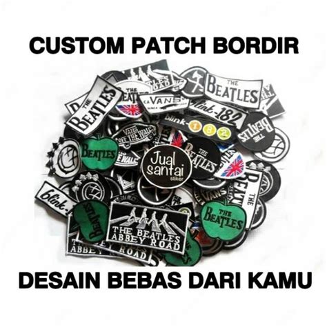 Jual Custom Patch Bordir Komputer Satuan Murah Desain Bebas Indonesia