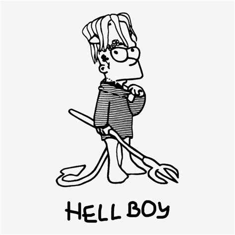 Custom Hellboy Bart Simpson W Classic T Shirt By Hilmanboze Artistshot