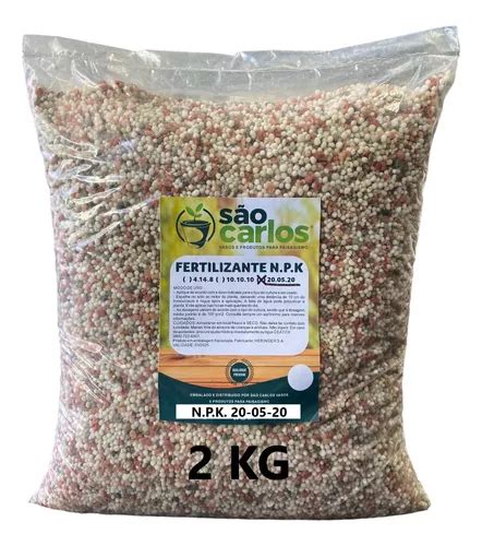 Adubo Fertilizante Npk 20 05 20 2kg Granulado Uso Geral MercadoLivre