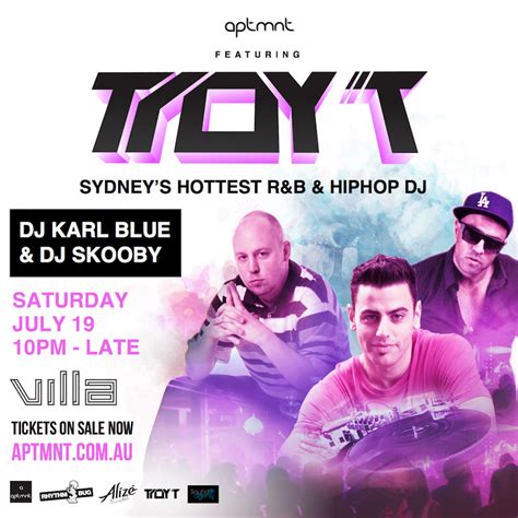 Tickets For Aptmnt Featuring Dj Troy T Sydney In Perth From Ticketbooth