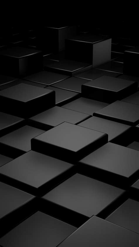 Black 3d blocks iphone wallpaper. FREE 15+ Black iPhone Backgrounds in PSD | AI