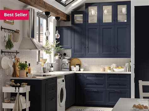 Blue Shaker Kitchen Doors Metod Kitchen System Ikea