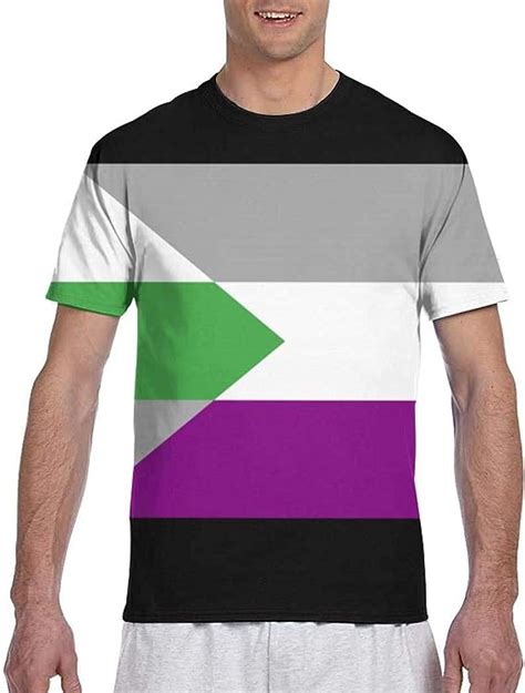 Demiromantic Asexual Ace Pride Flag Heart T Shirt Tshirt For Men Summer Casual Clothes Dresses