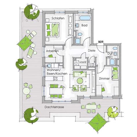 Düsseldorf · 169 m² · 5.529 €/m² · 4 zimmer · 2 bäder · wohnung · penthouse · terrasse. Grundriss 4-Zimmer-Wohnung mit Dachterrasse in der ...