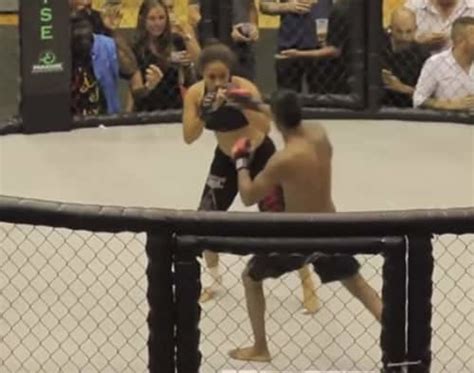 Female Fights Male Opponent In Mma Does Not Go As Expected