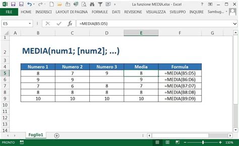 Come Usare La Funzione Media Di Excel
