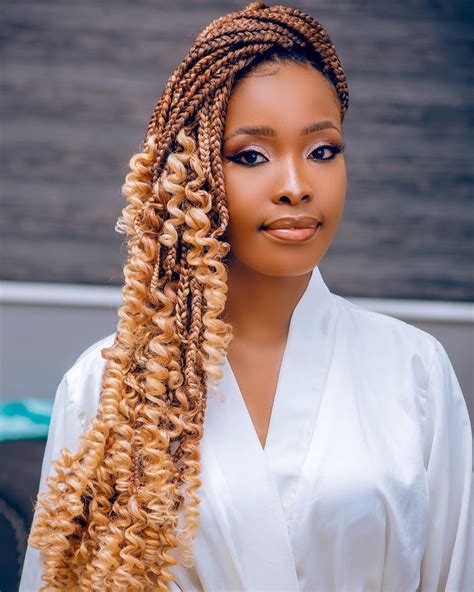 10 Medium Box Braids Curly Ends Fashion Style