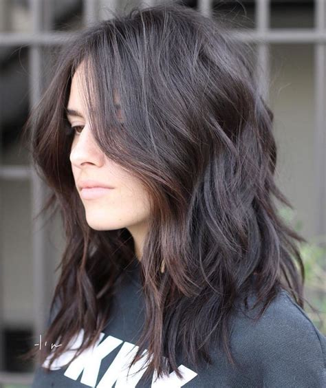 Choppy Shoulder Length Hairstyle Medium Length Hair Cuts With Layers