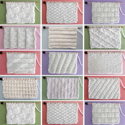 50 Knit Stitch Patterns For Beginning Knitters Studio Knit