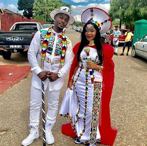 Discounted wedding dresses contact a dress specialist. Couple In Modern Ndebele Traditional Wedding Outfit ...