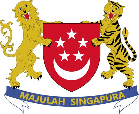 Singapore Coat of Arms | Coat of arms, Singapore, Singapore gift