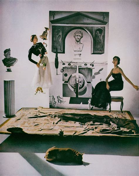 Salvador Dali Colour Fashion Composition For Vogue 1947 Photo By