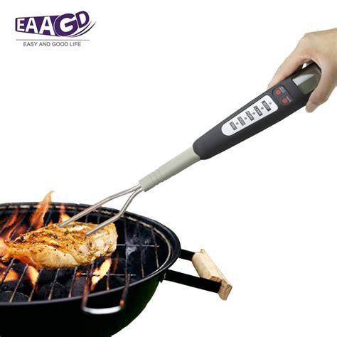 Eaagd Digital Meat Thermometer Fork Instant Read Meat Thermometer With