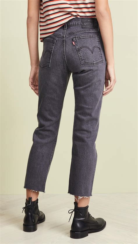 Levi S Wedgie Straight Black Levi S Wedgie Straight Fit Black Jeans