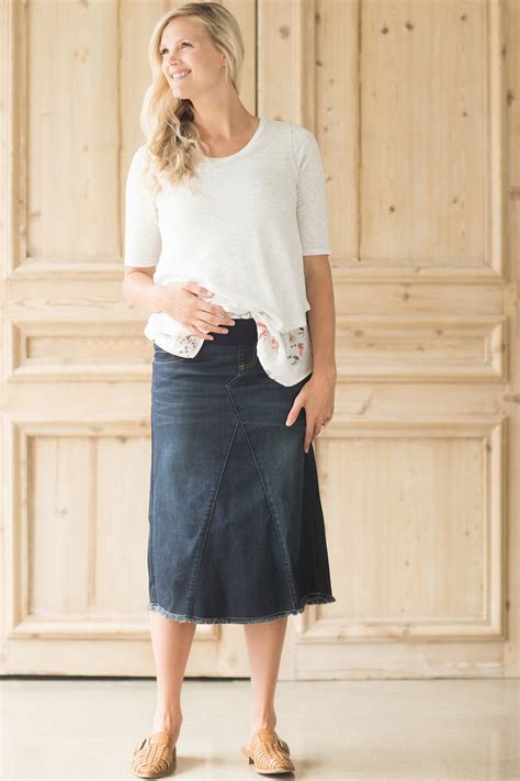 Modest Women S Maternity Saige Midi Skirt Inherit Clothing Company Inherit Co Modest