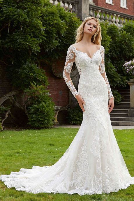 Long Sleeve Fit And Flare Wedding Dress Natalie
