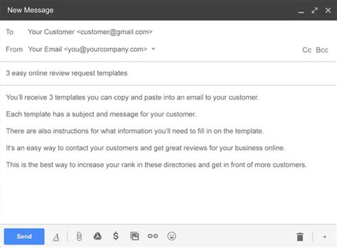 Free Review Request Email Templates Get More Online Reviews