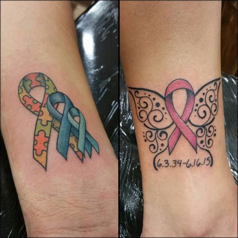 65 best cancer ribbon tattoo designs and meanings 2019