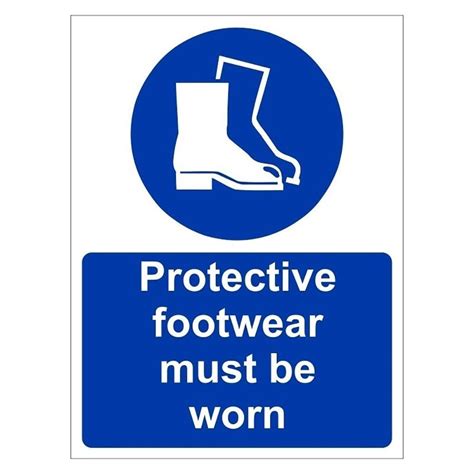Protective Footwear Must Be Worn Sign Safety Signs From Parrs Uk