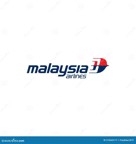Malaysia Airlines Logo Editorial Ilustrativo Sobre Fondo Blanco Foto