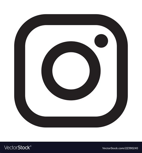 Download the vector logo of the instagram brand designed by in adobe® illustrator® format. Instagram logo icon Royalty Free Vector Image - VectorStock