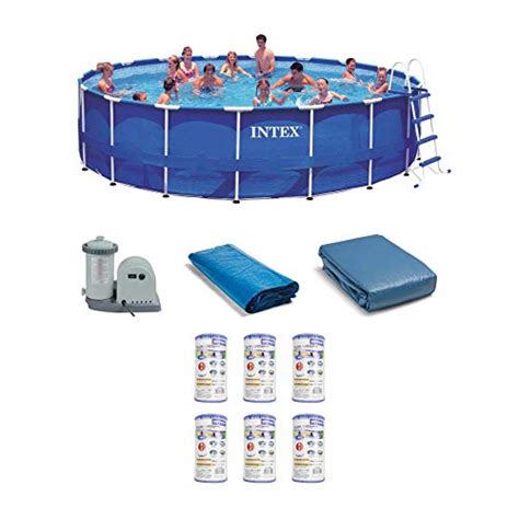 Intex 28253eh 18ft X 48in Metal Frame Swimming Pool Set With 120v 1500