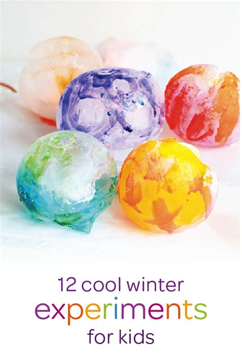 12 Cool Winter Science Experiments Winter Science Experiments Winter