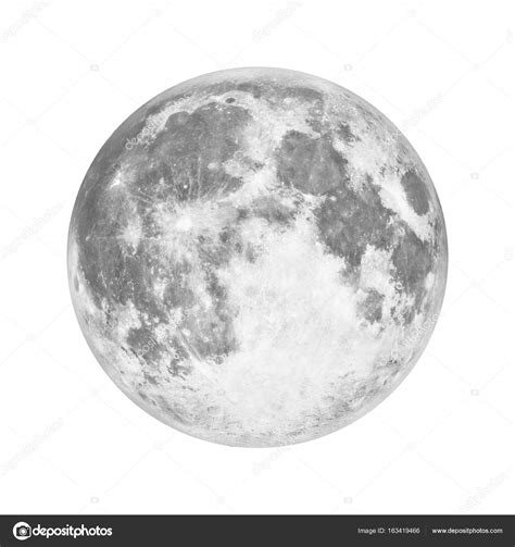Full Moon In Space Over White Background — Stock Photo © Robertsrob