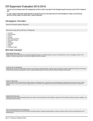 Sample receptionist performance form name: receptionist performance evaluation - Fill Out Online ...