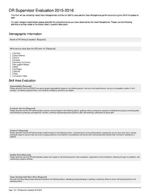 Enrich your formal performance review with some real opinions and considerations of employees on their work and achievements. receptionist performance evaluation - Fill Out Online ...