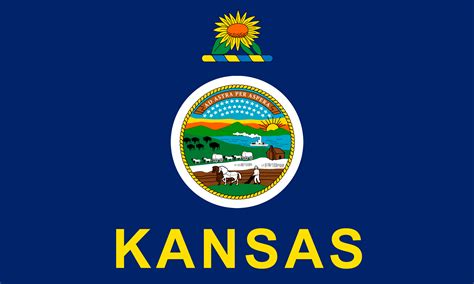 Foto Vereinigte Staaten Kansas Flagge