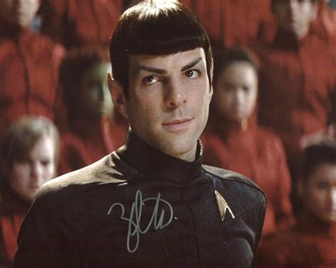 Zachary Quinto Signed Autographed Star Trek 8x10 Glossy Photo Portraying Spock Includes