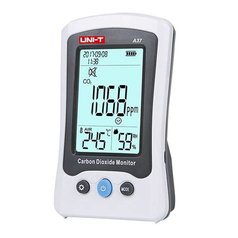 Uni T A37 Carbon Dioxide Monitor Portable Co2 Meter With 1500mah