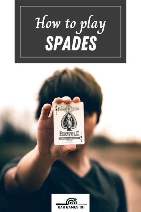 How To Play Spades A Classic Trick Taking Card Game Bar Games 101