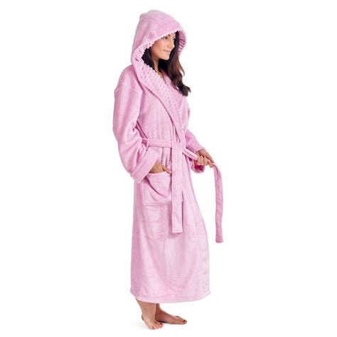 Citycomfort Fluffy Super Soft Hooded Dressing Gown For Women