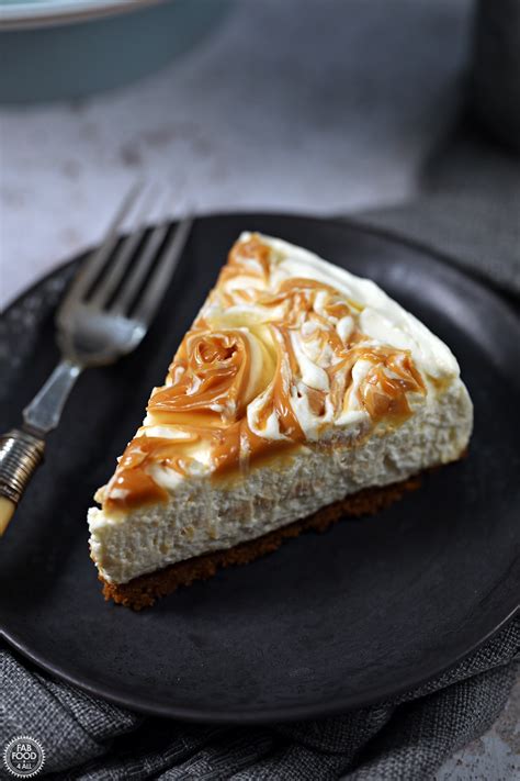Easy No Bake Salted Caramel Cheesecake With Video Fab Food 4 All