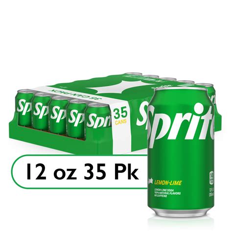 Sprite Caffeine Free Lemon Lime Soda Soft Drinks 12 Fl Oz 35 Pack