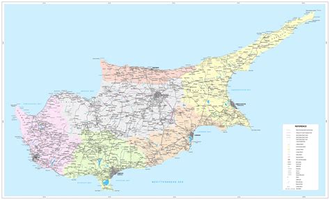 35 00 é, 33 00 k) és ciprus nemzetközi határai; Ciprus térkép | Cyprus map | Letölthető térkép Ciprusról