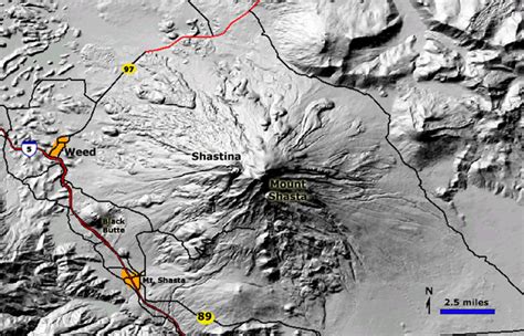 This Is A Map Of Mount Shasta Us Geological Survey