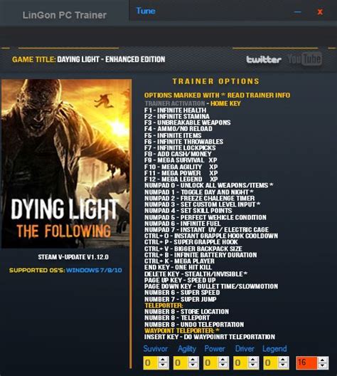 Duplication glitch update and tweaks for dying light, duplicate any item or resource for new players and vets. Dying Light: The Following v1.15 Trainer +36, Cheats & Codes - PC Games Trainers