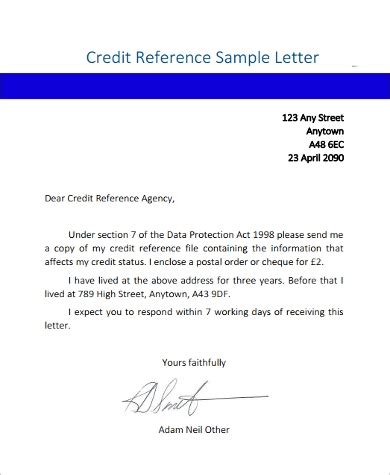 FREE 9+ Reference Sample Letter Templates in MS Word | PDF