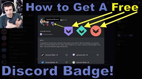 How To Get A Free Discord Badge Detailed Explanation Youtube