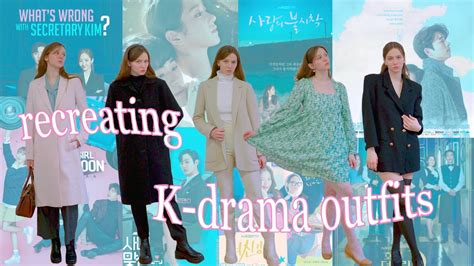 Recreating Iconic K Drama Outfits 15 Outfits Youtube