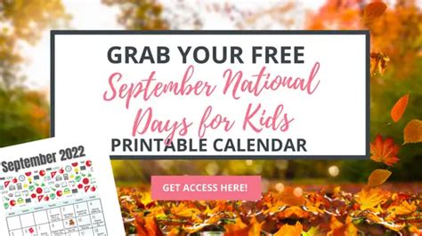 30 Fun National Holidays In September That Your Kids Will Love