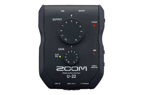 Zoom U 22 Portable 2x2 Usb Audio Interface Hr