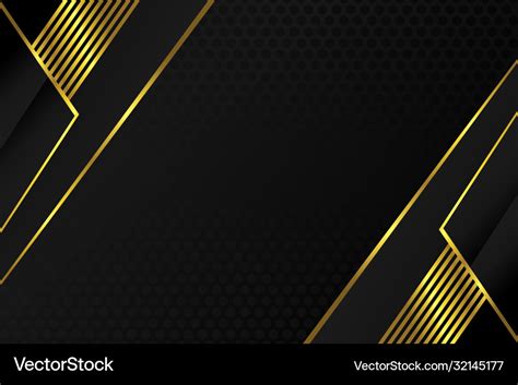 Abstract Background Black Gold Royalty Free Vector Image