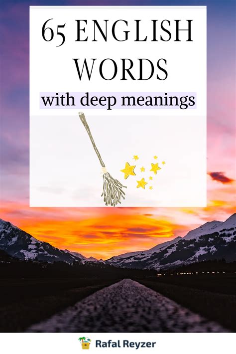 65 English Words With Deep Meanings Rafal Reyzer English Words