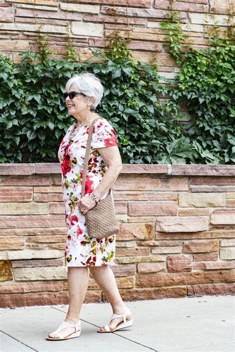 Nancys Summer Floral Attire For Women Over 60 With Pearls Floral