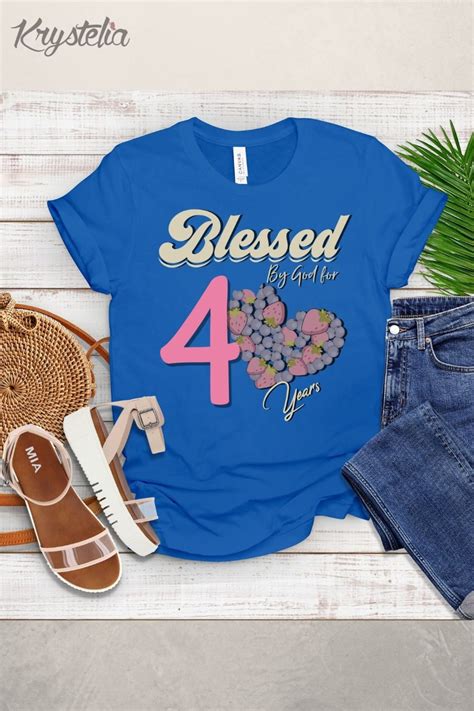Blessed By God For 40 Years Happy 40th Birthday Shirt 40 Etsy